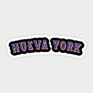 Los Mets de Nueva York - Black Sticker